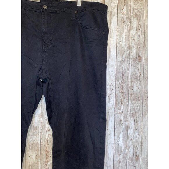 Men's Adriano Goldschmied The Graduate Tailored Leg Black Denim Jeans 40" x 32" - Picture 3 of 11